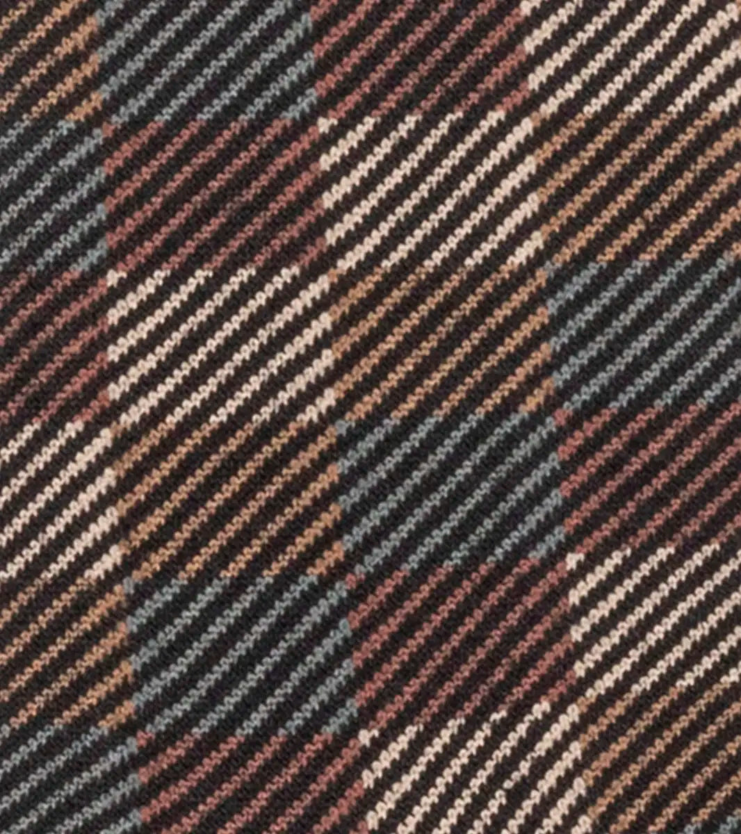 Men’s Stacy Adam Gray Multi Modern Block Crew Dress Socks