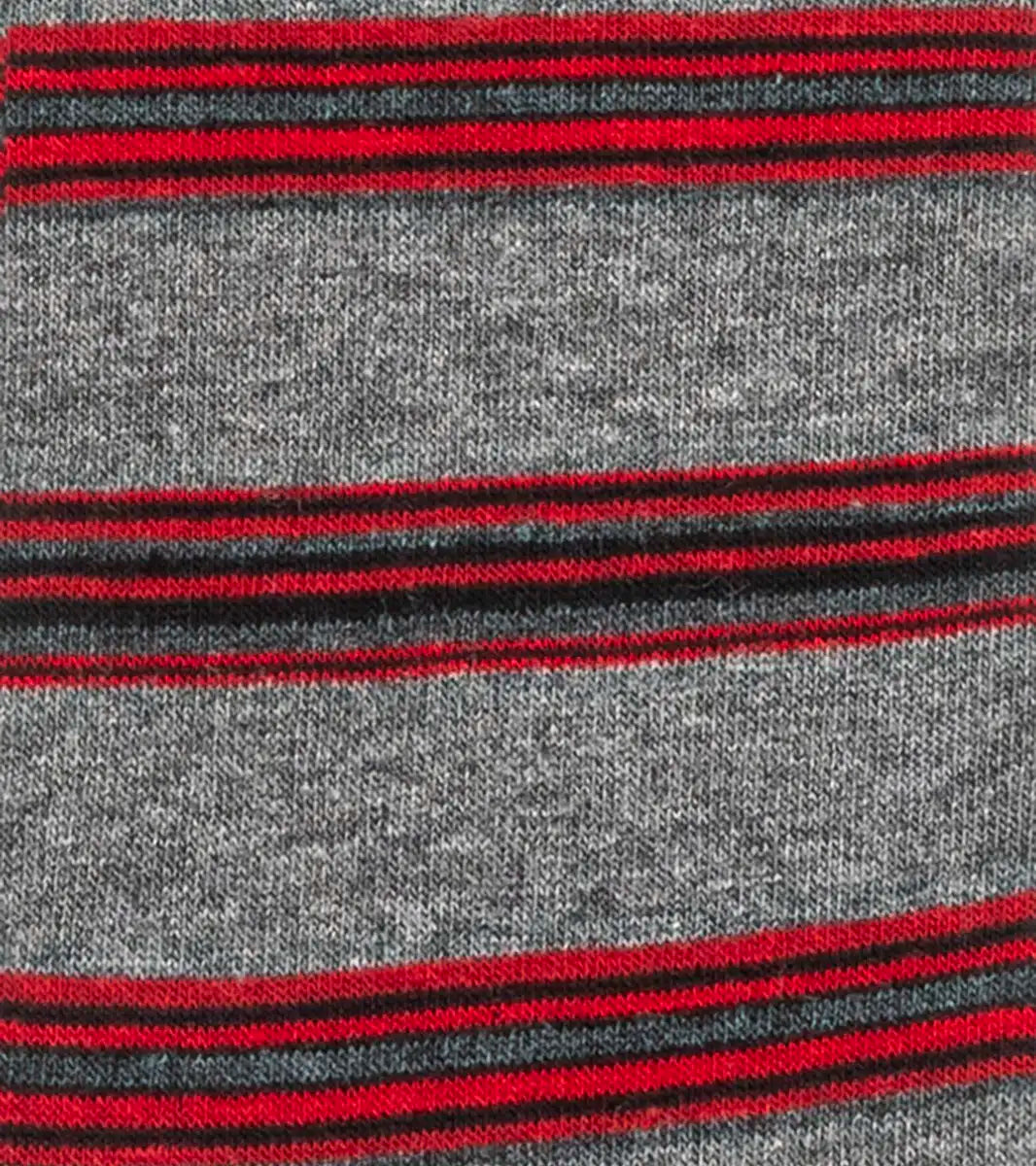 Stacy Adams Men’s Red Stripe Cotton Crew Dress Socks