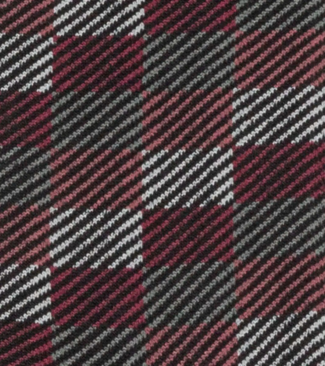 Men’s Stacy Adam Burgundy Multi Block Cotton Blend Dress Socks