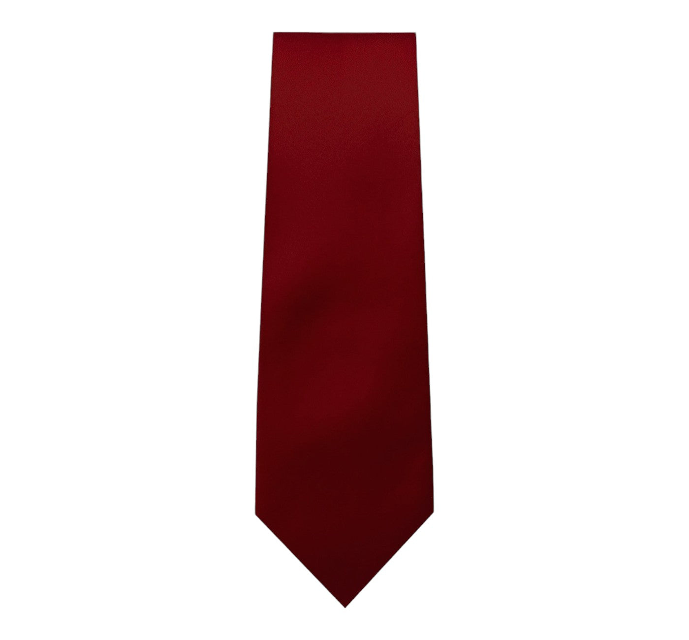 Burgundy Solid Tie with Hanky Slim Fit by Marquis
