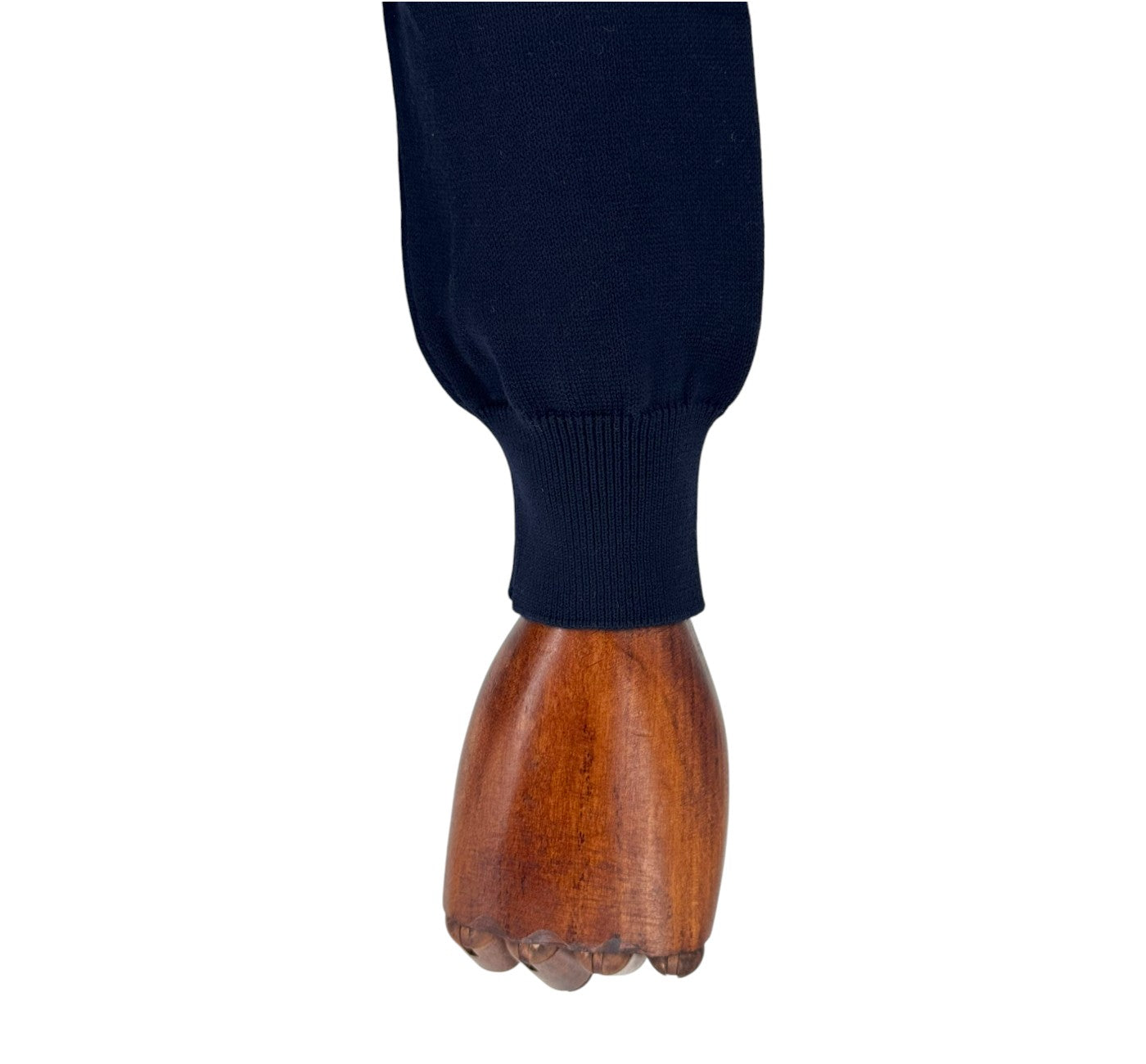 Men’s Dark Navy Blue Cotton Blend Turtleneck Sweater Shirt