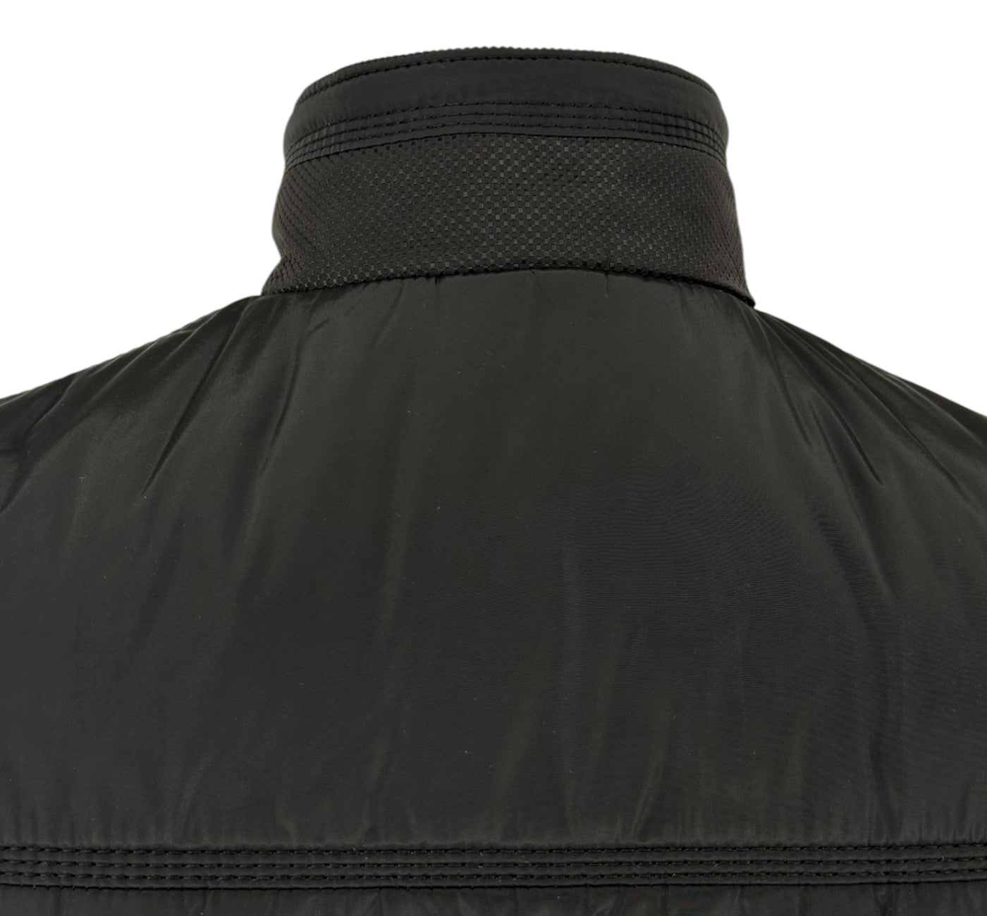 Men’s Black Lightweight Polyester Zip Puffer Vest