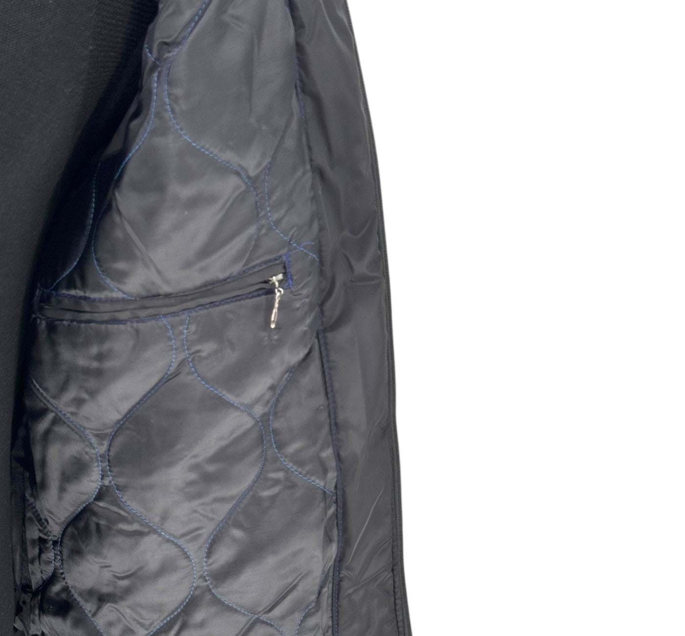 Men’s Black Lightweight Polyester Zip Puffer Vest