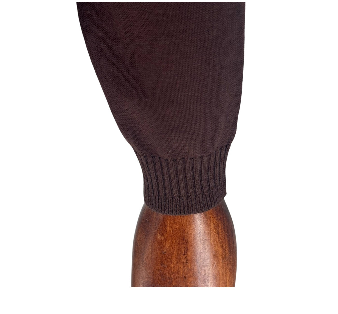 Brown Long Sleeve Mockneck Sweater for Men | Classic Fit