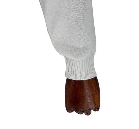 White Mockneck Sweater Men’s | Classic Fit Long Sleeve