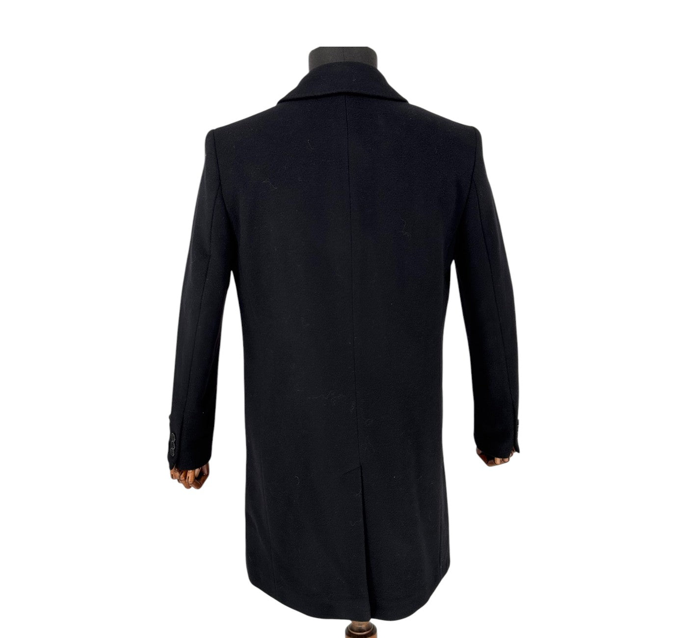 Men’s Casila Exclusive Black Wool Cashmere Long Coat
