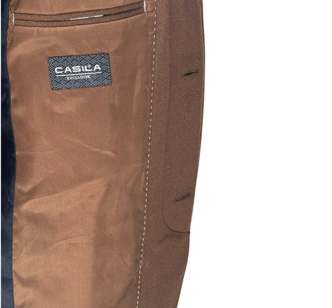 Men’s Casila Exclusive Light Brown Wool Cashmere Long Coat