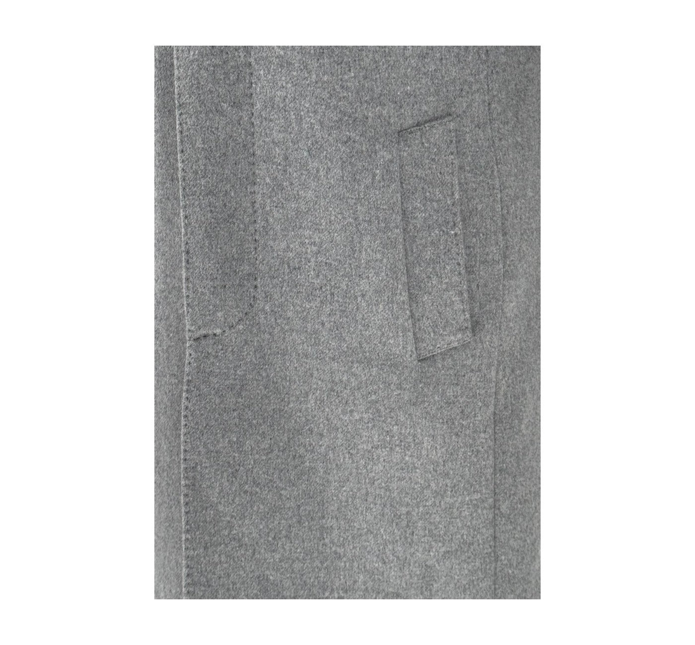 Men’s Casila Exclusive Light Gray Wool Cashmere Long Coat