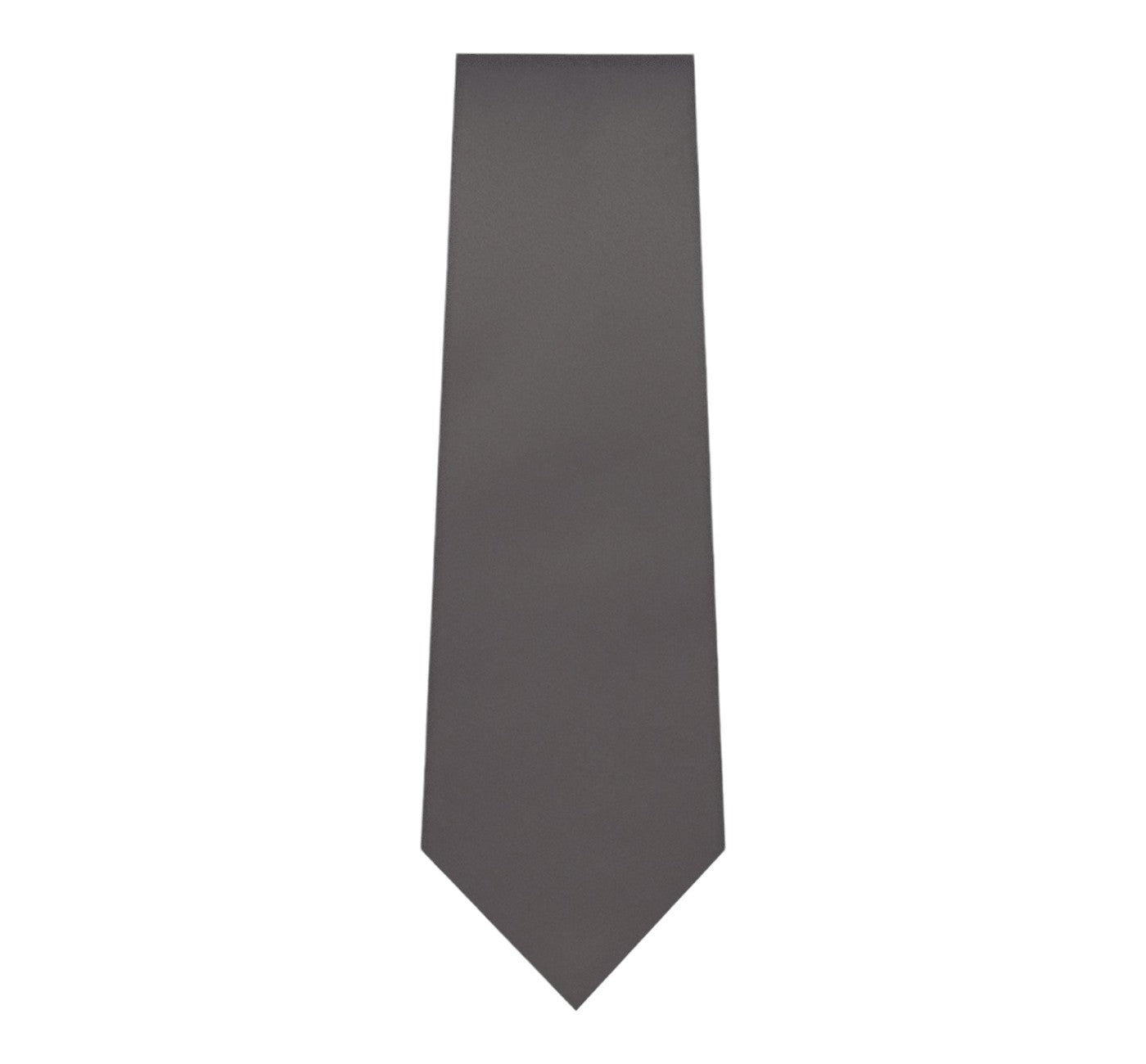 Marquis Charcoal Gray Solid Tie with Hanky Slim Fit