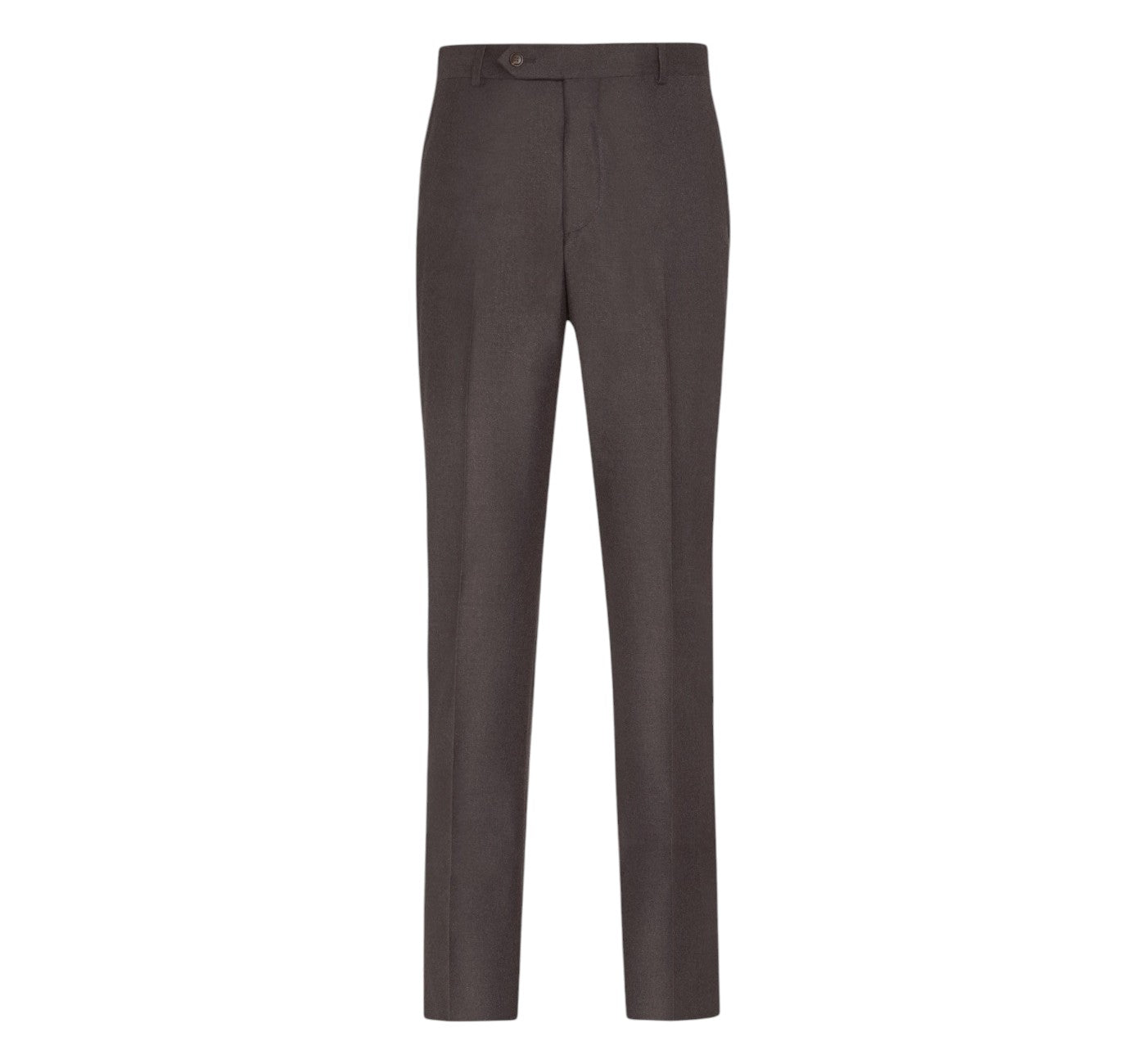 Men’s Brown Wool Modern Fit Dress Pants Mantoni
