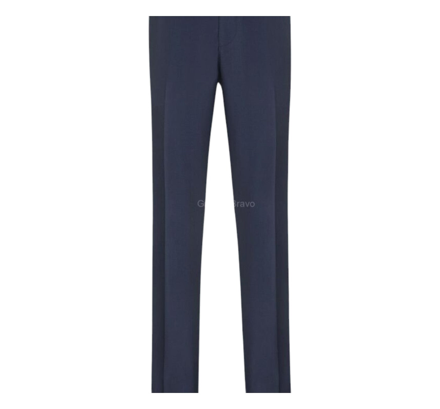 Men’s Dark Navy Blue Wool Modern Fit Dress Pants Mantoni