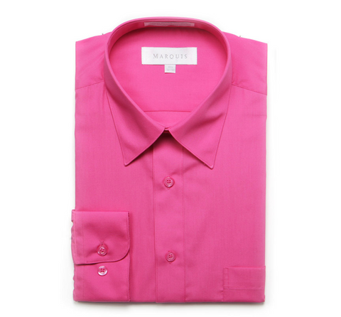 Men's Dark Pink Classic Fit Marquis Dress Shirt