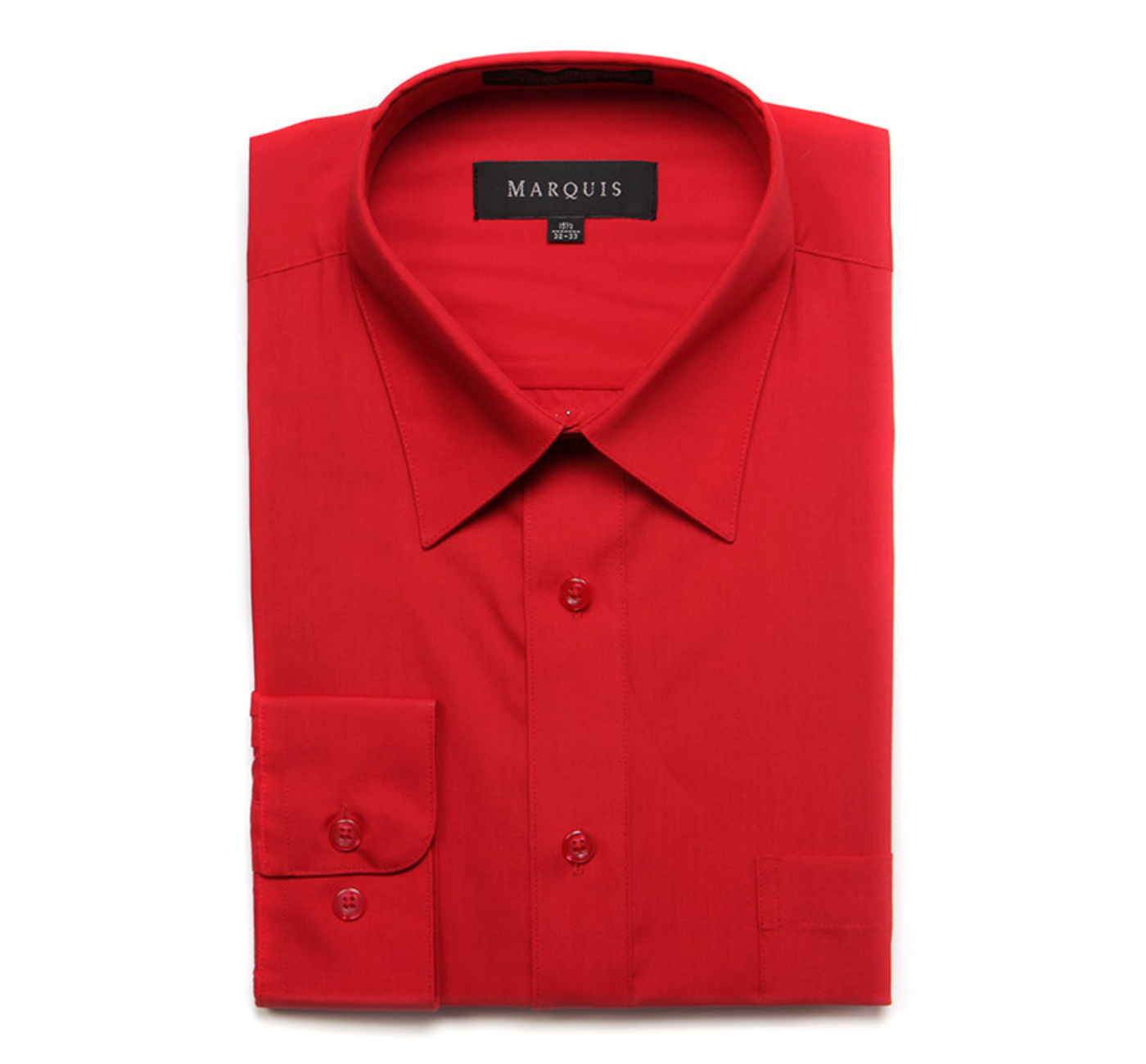 Calvin Klein Neck 32 33 Sleeve Men's Marquis Solid Red Dress Shirt (Cotton Blend/Classic Fit) 16 1/2 32-33 Calvin Klein Neck 32 33 Sleeve Men's Marquis Solid Red Dress Shirt (Cotton Blend/Classic Fit) 16 1/2 32-33
