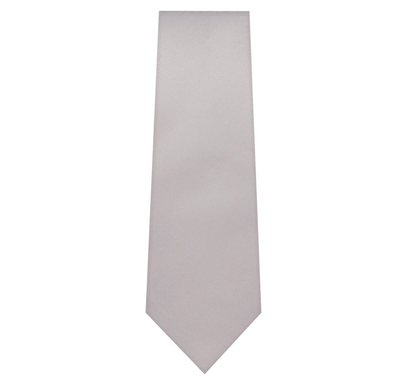 Marquis Silver Solid Tie W/ Hanky (Slim Fit)