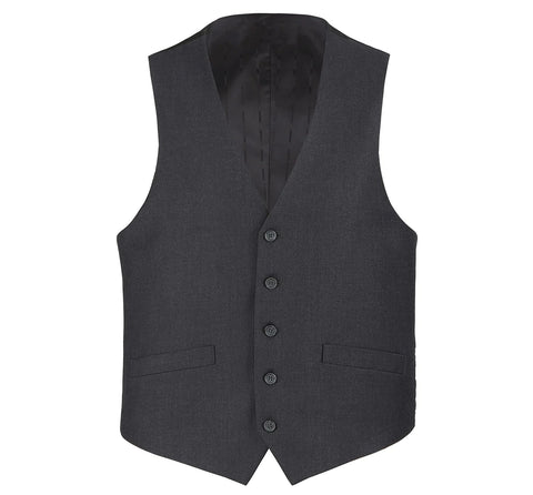 Men's Charcoal Gray Dress Waistcoat Suit Vest (Classic fit)