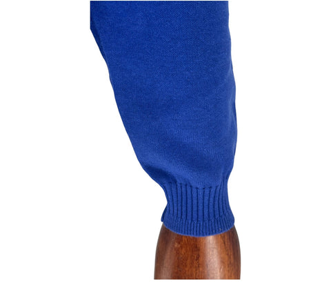 Lavane Men's Long Sleeve Royal Blue Mockneck Sweater (Classic Fit)