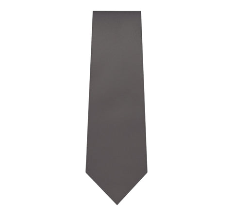 Marquis Charcoal Gray Solid Tie with Hanky Slim Fit