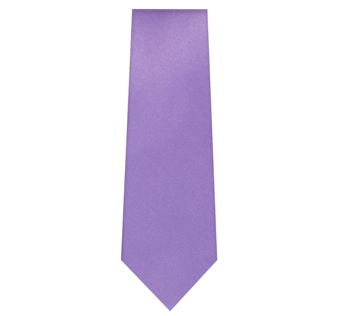 Marquis Lavender Solid Tie with Hanky Slim Fit