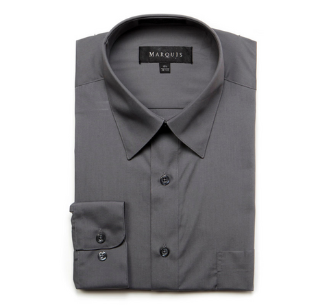 Men's Charcoal Gray Classic Fit Marquis Dress Shirt