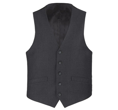 Men’s Charcoal Gray Dress Waistcoat Suit Vest | Classic Fit