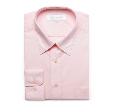 Men's Light Pink Classic Fit Marquis Dress Shirt