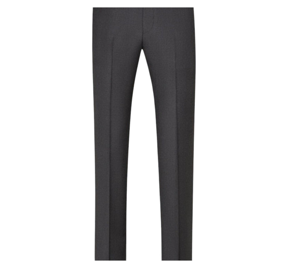 Men’s Mantoni Charcoal Gray Wool Modern Fit Dress Pants