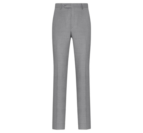 Men's Mantoni Light Gray Wool Modern Fit Dress Pants
