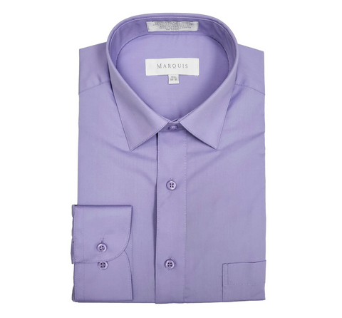 Men's Marquis Violet Purple Classic Fit Dress Shirt