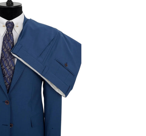 Men's Medium Blue Efendi 1881 2-Piece Suit | Slim Fit
