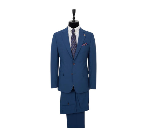 Men's Medium Blue Efendi 1881 2-Piece Suit | Slim Fit