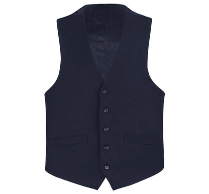 Men’s Navy Blue Dress Waistcoat Suit Vest | Classic Fit