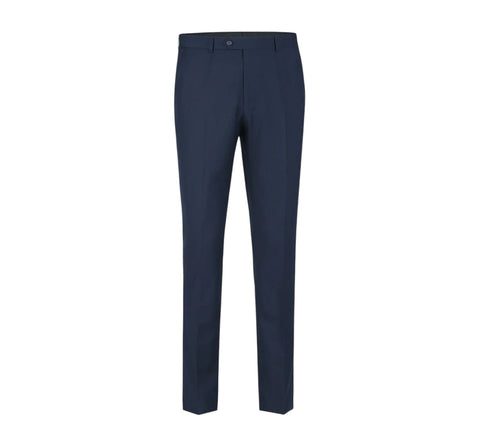Men's Navy Solid Renoir Dress Pants | Slim Fit