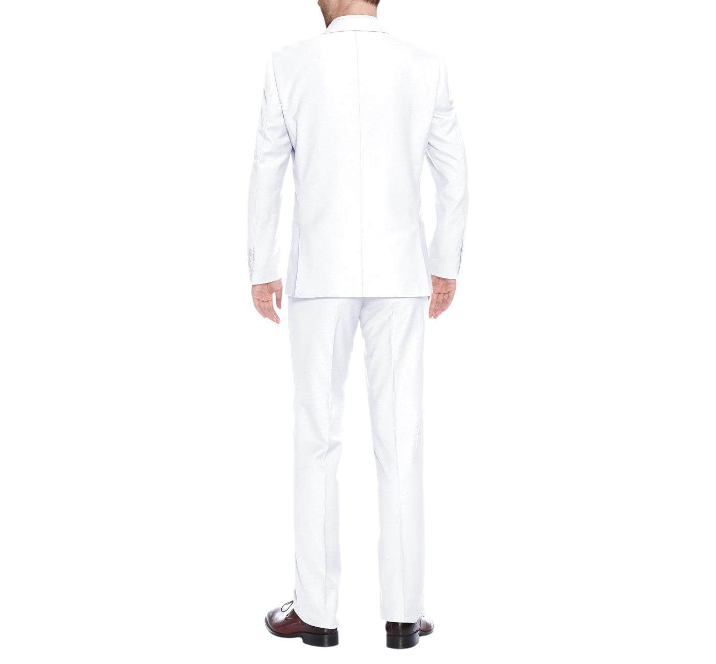 Men’s White 2-Piece Renoir Suit Single Breasted Notch Lapel