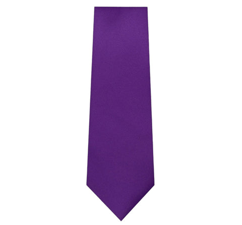 Purple Solid Tie with Hanky Slim Fit by Marquis