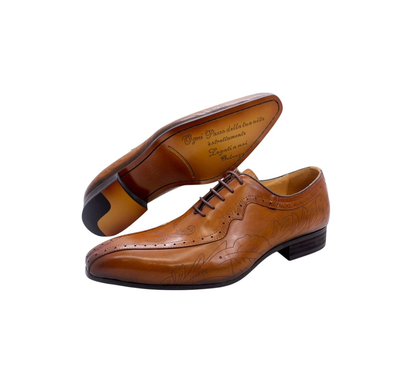 Men's Brown Pointed End Daniel Wafer Laced Dress Shoes 12-12.5 Men's Brown Pointed End Daniel Wafer Laced Dress Shoes 12-12.5