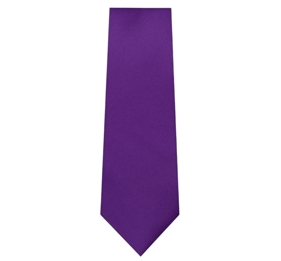 Marquis Purple Solid Tie W/ Hanky (Slim Fit)