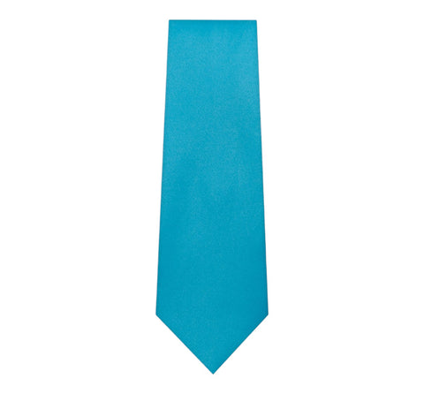 Turquoise Solid Tie with Hanky Slim Fit by Marquis
