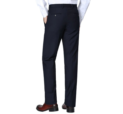 Men's Navy Solid Renoir Dress Pants (Classic Fit)