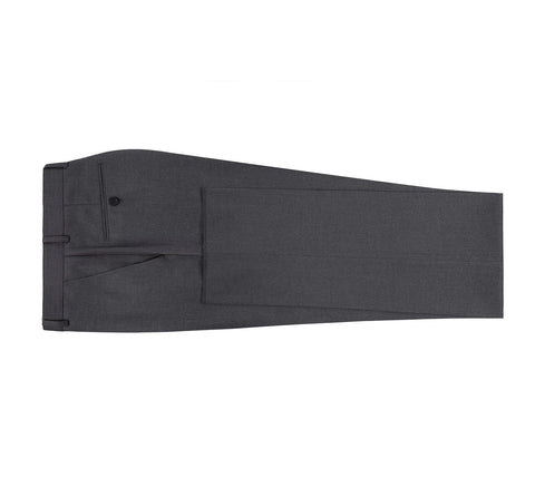 Men's Charcoal Gray Solid Renoir Dress Pants (Classic Fit)