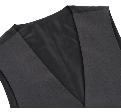 Men's Charcoal Gray Dress Waistcoat Suit Vest (Classic fit)