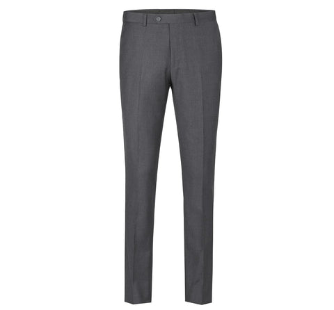 Men's Charcoal Gray Solid Renoir Dress Pants (Classic Fit)