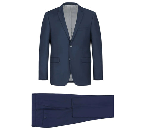 Men's Navy Blue 2-Piece Renoir Suit | Classic Fit